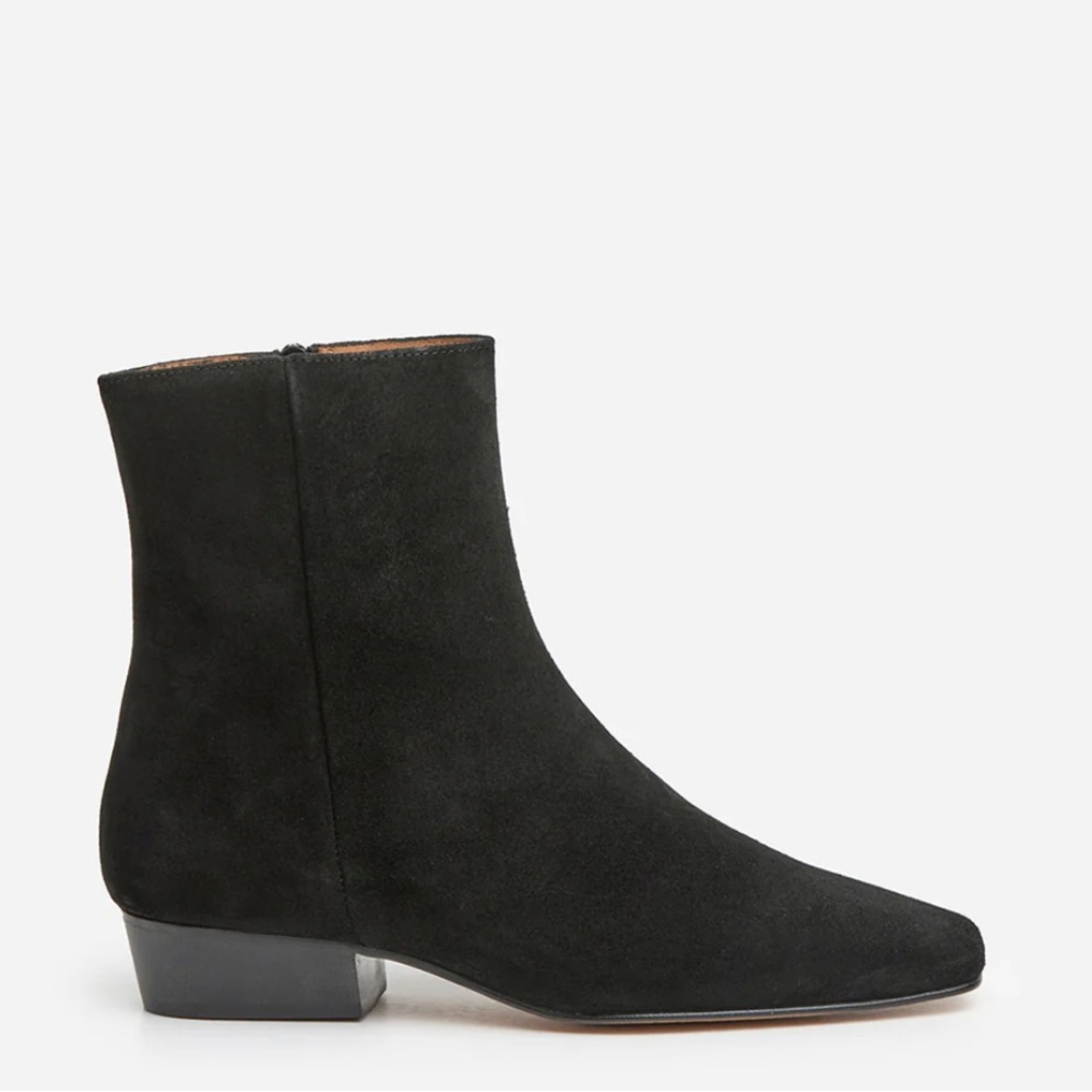 Flattered Rami Black Suede Boot Size 38
